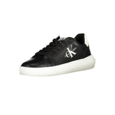 Calvin Klein Sleek Black Lace-Up Sports Sneakers - Sneakers