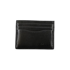 Calvin Klein Sleek Black Leather Card Holder - Card Cases