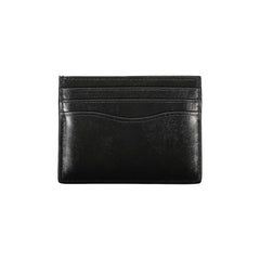 Calvin Klein Sleek Black Leather Card Holder - Card Cases