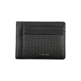 Calvin Klein Sleek Black Leather Coin Purse with Card Holder - Wallets