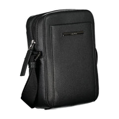 Calvin Klein Sleek Black Shoulder Bag with Logo Detail - Cross Body Bags