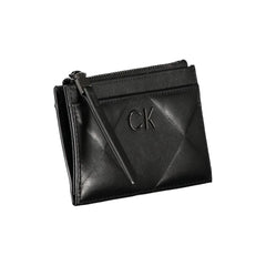 Calvin Klein Sleek Black Zip Wallet with Contrast Detailing - Wallets