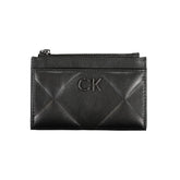 Calvin Klein Sleek Black Zip Wallet with Contrast Detailing - Wallets