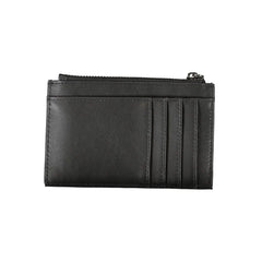 Calvin Klein Sleek Black Zip Wallet with Contrast Detailing - Wallets