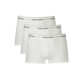 Calvin Klein White Cotton Men Boxer - S - Boxer Briefs