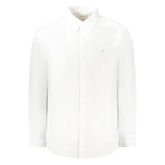 Calvin Klein White Cotton Men Shirt - S - Shirts