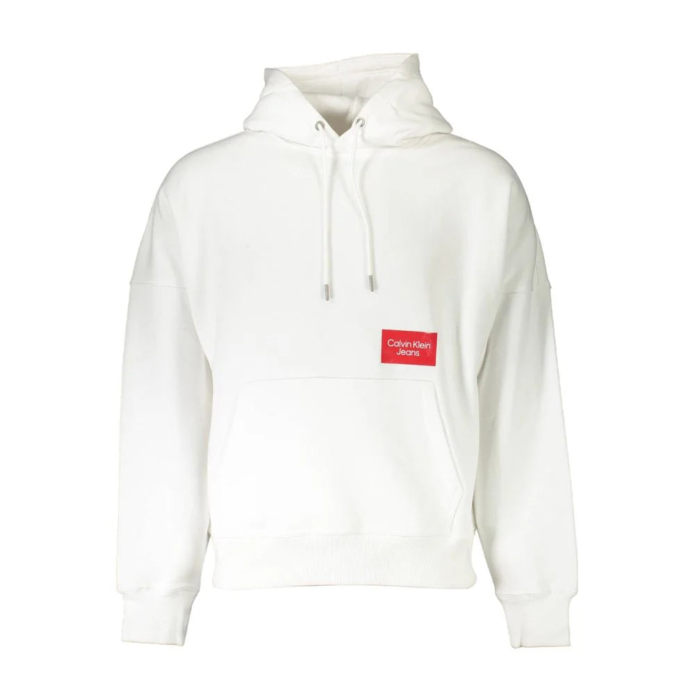 Calvin Klein White Cotton Men Sweater - L - Sweatshirts
