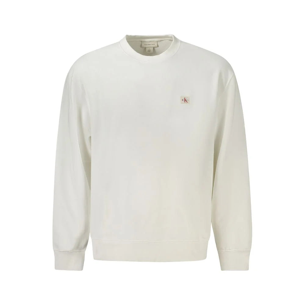 Calvin Klein White Cotton Men Sweater - Sweaters