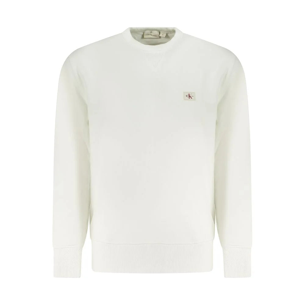 Calvin Klein White Cotton Men Sweater - Sweatshirts