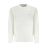 Calvin Klein White Cotton Men Sweater - Sweatshirts