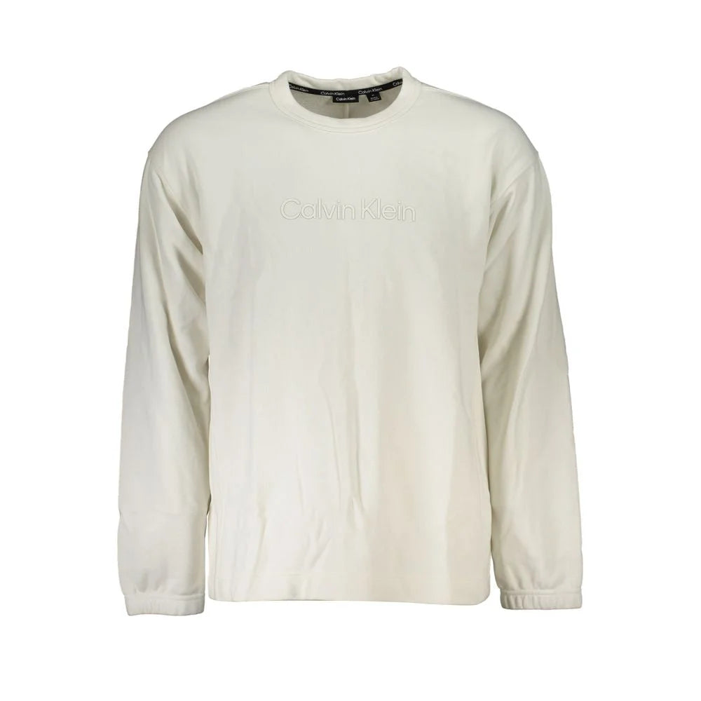 Calvin Klein White Cotton Men Sweater - Sweatshirts