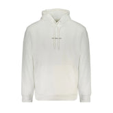 Calvin Klein White Cotton Men Sweater with Hood - Hoodies