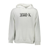 Calvin Klein White Cotton Men Sweater - XL - Hoodies