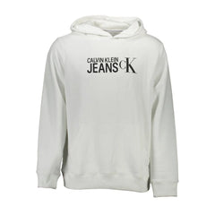 Calvin Klein White Cotton Men Sweater - XL - Hoodies