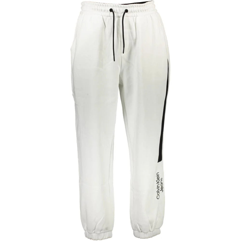 Calvin Klein White Cotton Pant