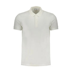 Calvin Klein White Cotton Polo Shirt - Polos