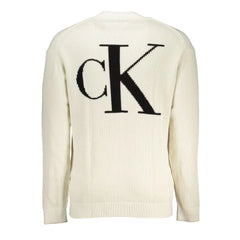 Calvin Klein White Cotton Sweater - M - Sweaters