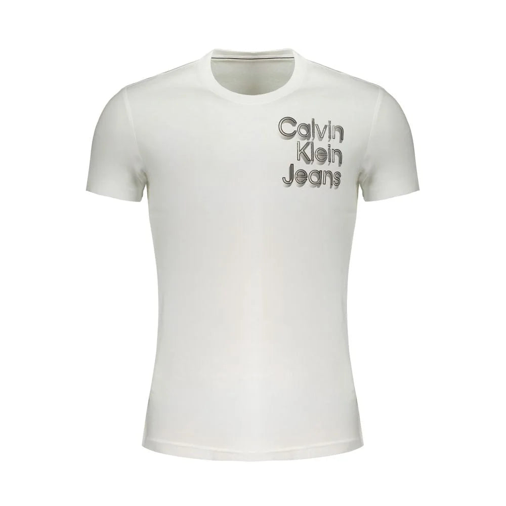 Calvin Klein White Cotton T-Shirt - T-Shirts