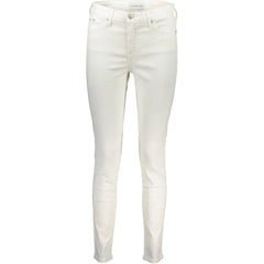 Calvin Klein White Cotton Women Jeans - Jeans