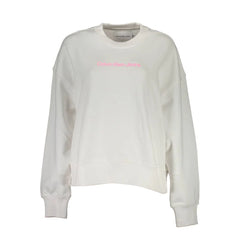 Calvin Klein White Cotton Women Sweater - XL - Sweatshirts