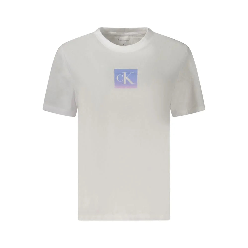 Calvin Klein White Cotton Women T-Shirt - T-Shirts