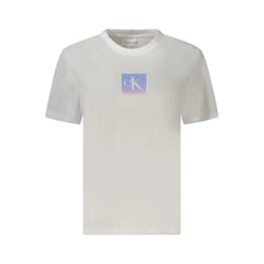 Calvin Klein White Cotton Women T-Shirt - T-Shirts