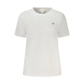Calvin Klein White Cotton Women T-Shirt - T-Shirts