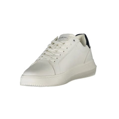 Calvin Klein White Leather Men Sneaker - Sneakers