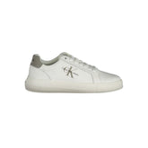 Calvin Klein White Leather Men Sneaker - Sneakers