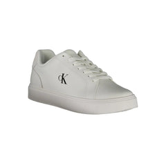Calvin Klein White Leather Men Sneaker - Sneakers