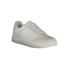 Calvin Klein White Leather Men Sneaker - Sneakers