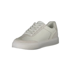 Calvin Klein White Leather Men Sneaker - Sneakers