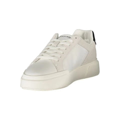 Calvin Klein White Leather Men Sneaker - Sneakers