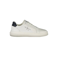 Calvin Klein White Leather Men Sneaker - Sneakers