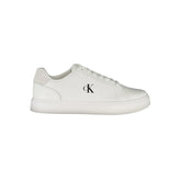 Calvin Klein White Leather Men Sneaker - Sneakers