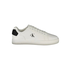 Calvin Klein White Leather Men Sneaker - Sneakers
