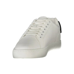 Calvin Klein White Leather Men Sneaker - Sneakers