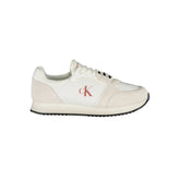 Calvin Klein White Leather Men Sneaker - Sneakers