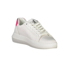 Calvin Klein White Leather Women Sneaker - Sneakers