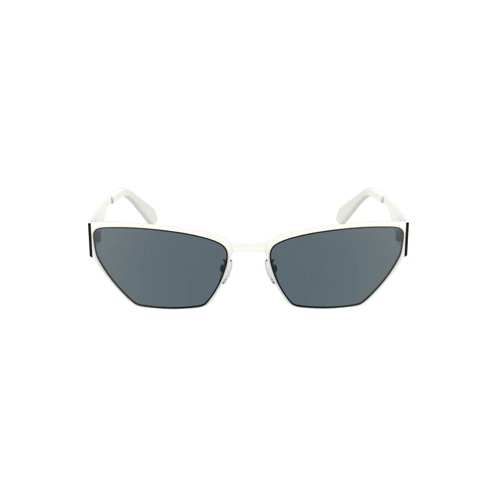 Calvin Klein White Metal Women Sunglass - Sunglasses