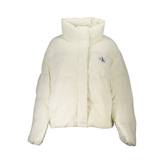 Calvin Klein White Polyamide Jackets & Coat - Puffer Jackets