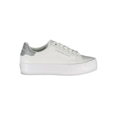 Calvin Klein White Polyester Sneaker - EU39/US9
