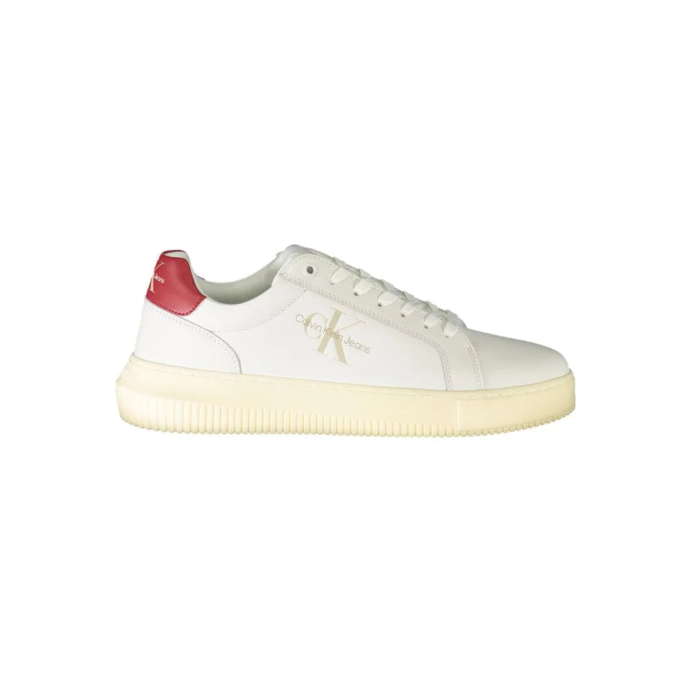 Calvin Klein White Polyester Sneaker - Sneakers