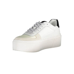 Calvin Klein White Polyester Sneaker - Sneakers