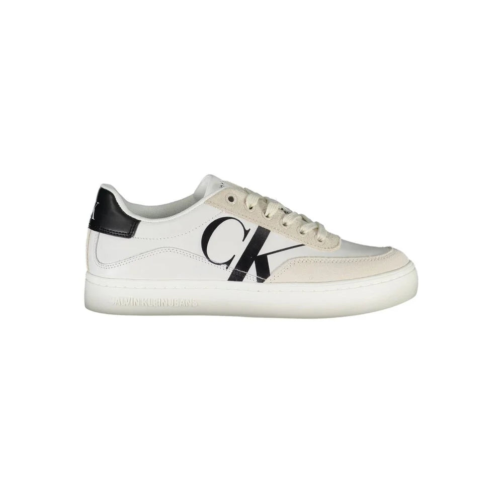 Calvin Klein White Polyester Sneaker - Sneakers