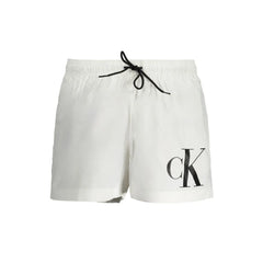 Calvin Klein White Polyester Swimwear - M - Swim Boxers