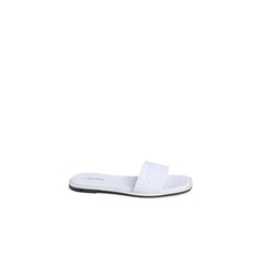 Calvin Klein White Recycled Polyester Sandals - EU40/US10 - Sandals