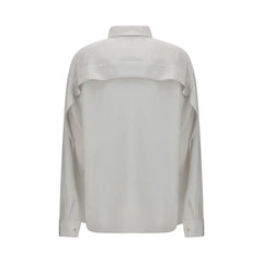 Calvin Klein White Silk Dress Shirt