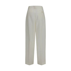 Pantalones casuales de lana blanca Oves Aries Calvin Klein