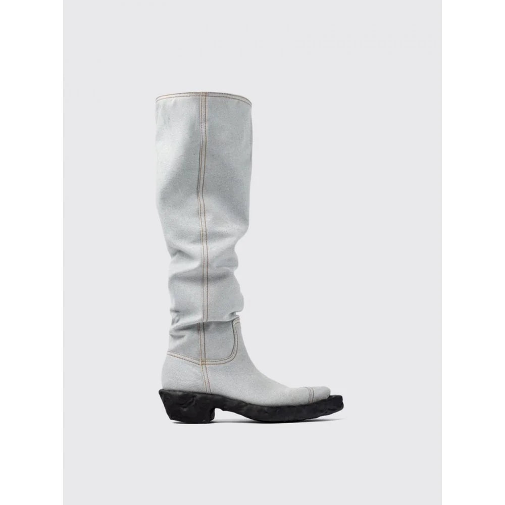 Camperlab Blue Denim And Rubber Boots - 37